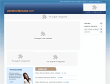 Tablet Screenshot of portaldefacturas.com
